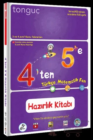 4'ten 5'e Hazırlık Kitabı – Kolektif – Tonguç Akademi kitap kapağı