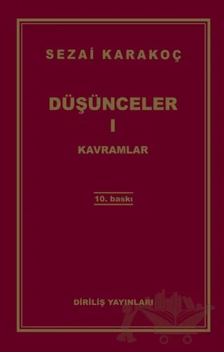 Düşünceler 1: Kavramlar – Sezai Karakoç – Diriliş Yayınları kitap kapağı
