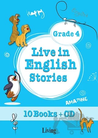 Live in English Stories Grade 4 - 10 – Seval Deniz – Living English Dictionary kitap kapağı