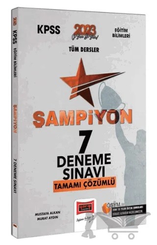 Yargı Yayınları 2023 KPSS Eğitim Bilimleri Tüm Dersler Tamamı Çözümlü Şampiyon 7 Deneme – Mustafa Alkan – Yargı Yayınevi kitap kapağı
