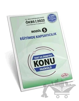 Uzman ve Başöğretmen Modül 5 Eğitimde Kapsayıcılık Özet ve Öğretici Konu Fasikülü – Kolektif – Editör Yayınevi kitap kapağı