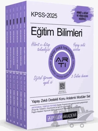 2025 KPSS Eğitim Bilimleri Konu Anlatımlı Modüler Set (6 Kitap) – Kolektif – Pegem Akademi Yayıncılık kitap kapağı