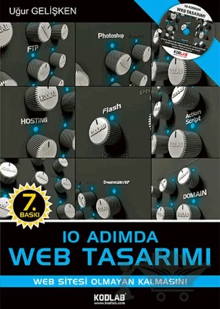 10 Adımda Web Tasarımı – Uğur Gelişken – Kodlab Yayın Dağıtım kitap kapağı