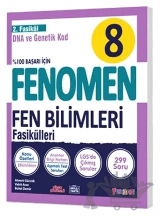 8 Fen Bilimleri 2. Fasikül (DNA ve Genetik Kod) – Ahmet Güccük, Vahit Acar, Bulut Demir – Fenomen Yayınları kitap kapağı