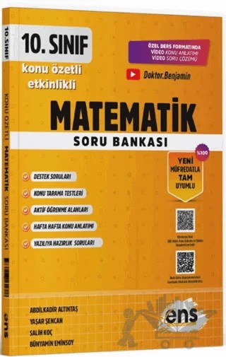 10. Sınıf Matematik Etkinlikli Soru Bankası – Kolektif – ENS Yayınları kitap kapağı