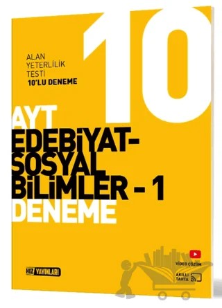 AYT 10'lu Edebiyat Sosyal Bilimler - 1 Deneme – Kolektif – Hız Yayınları kitap kapağı