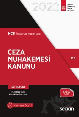 Ceza Muhakemesi Kanunu – Remzi Özmen – Seçkin Yayıncılık kitap kapağı