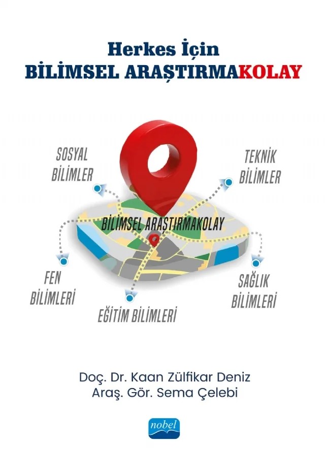 Herkes İçin Bilimsel Araştırmakolay – Kaan Zülfikar Deniz, Sema Çelebi – Nobel Akademik Yayıncılık kitap kapağı