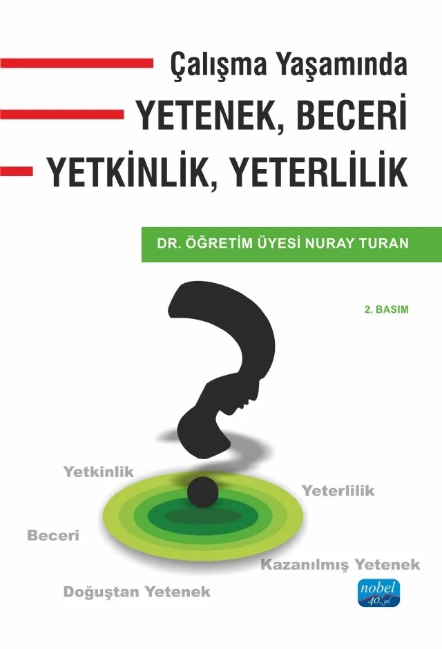 Çalışma Yaşamında Yetenek, Beceri, Yetkinlik, Yeterlilik – Nuray Turan – Nobel Akademik Yayıncılık kitap kapağı