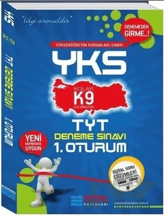YKS TYT 1. Oturum K9 Deneme Sınavları – Kolektif – Evrensel İletişim Yayınları kitap kapağı