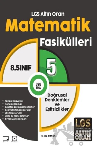 LGS Altın Oran Matematik Fasikülleri 5 Doğrusal Denklemler ve Eşitsizlikler – Recep Erkek – Palme Yayınları kitap kapağı