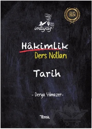 Hakimlik Ders Notları Tarih – Derya Yılmazer – Temsil Kitap kitap kapağı