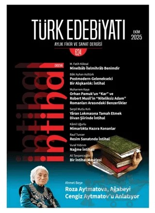 Türk Edebiyatı Aylık Fikir ve Sanat Dergisi Sayı: 624 Ekim 2025 – Türk Edebiyatı Dergisi kitap kapağı