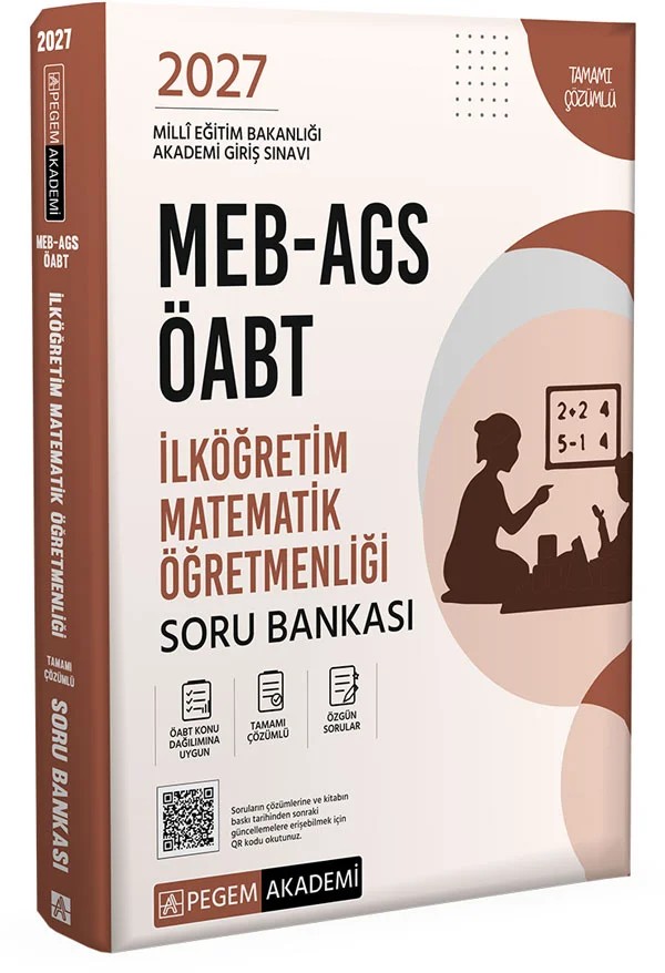2027 MEB-AGS ÖABT İlköğretim Matematik Öğretmenliği Soru Bankası – AGS ÖABT İlköğretim Matematik Öğretmenliği Soru Bankası – Pegem Akademi Yayıncılık kitap kapağı