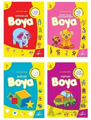 Okul Öncesi Boyamalı Alıştırma (10 Kitap Takım) – Kolektif – Çocuk Gezegeni kitap kapağı