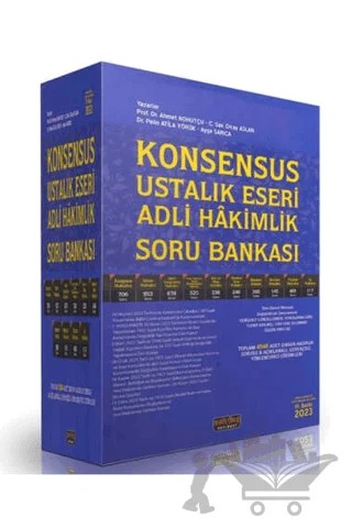 Konsensus Ustalık Eseri Adli Hakimlik Soru Bankası – Ahmet Nohutçu, Olcay Aslan, Pelin Atila Yörük, Ayşe Sarıca – Savaş Yayınevi kitap kapağı