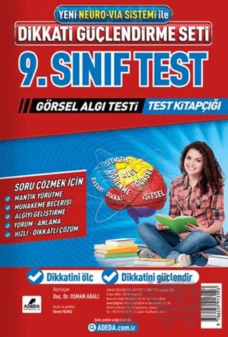 9. Sınıf Dikkati Güçlendirme Seti Test – Osman Abalı – Adeda Yayınları kitap kapağı