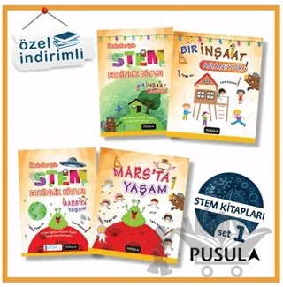 İlkokullar İçin Stem Seti (Set 1) – Ayşe Nil – Pusula Yayıncılık kitap kapağı