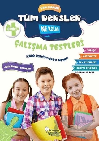 4. Sınıf Tüm Dersler Çek-Kopar Ne Kolay Çalışma Testleri – Erdinç Yeniçeri – Selimer Yayınları kitap kapağı