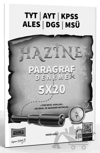 TYT AYT KPSS ALES DGS MSÜ Hazine Paragraf 5x20 Deneme Sınavı – Engin Genç – Yargı Yayınevi kitap kapağı