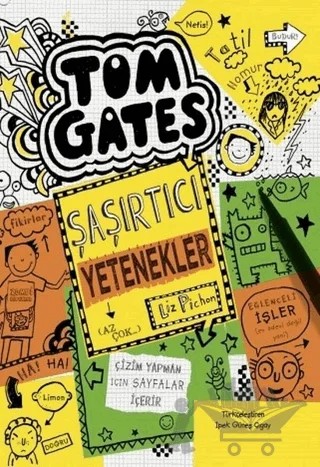 Tom Gates - Şaşırtıcı Yetenekler – Liz Pichon – Tudem Yayınları kitap kapağı