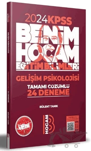 Eğitim Bilimleri Gelişim Psikolojisi Tamamı Çözümlü 24 Deneme – Bülent Tanık – Benim Hocam Yayınları kitap kapağı