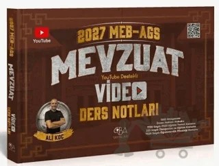 2027 MEB-AGS Mevzuat Video Ders Notları – Ali Koç – CBA Akademi kitap kapağı