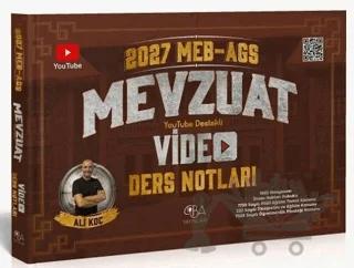 2027 MEB-AGS Mevzuat Video Ders Notları