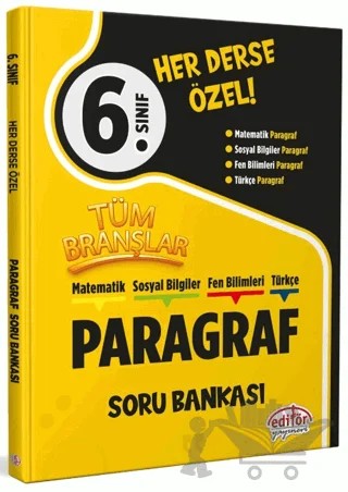 6. Sınıf Tüm Branşlar Paragraf Soru Bankası – Kolektif – Editör Yayınevi kitap kapağı