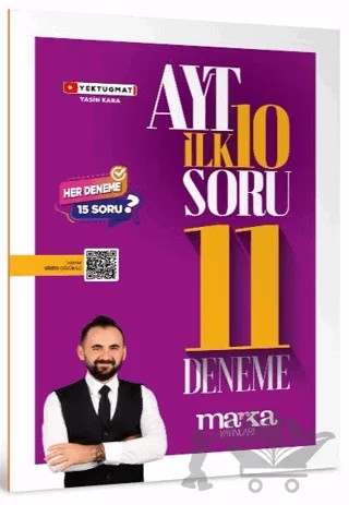 AYT Matematik İlk 10 Soru Konuları 11 Deneme – Yasin Kara – Marka Yayınları kitap kapağı