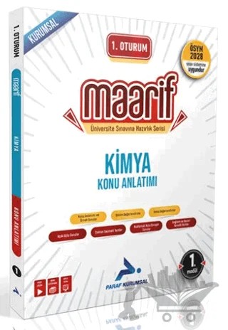 1. Oturum Maarif Kimya Konu Anlatımı 1. Kitap – Kolektif – Paraf Yayınları kitap kapağı