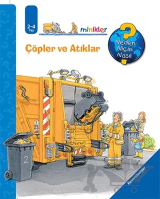 Çöpler ve Atıklar - Ravensburger Minikler – Peter Nielander – Mikado Yayınları kitap kapağı