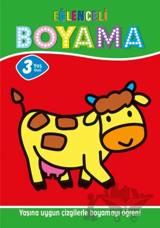 Eğlenceli Boyama - 3 Yaş Üstü 4'lü Pastel Boya Hediyeli – Muhammet Cüneyt Özcan – Parıltı Yayınları kitap kapağı