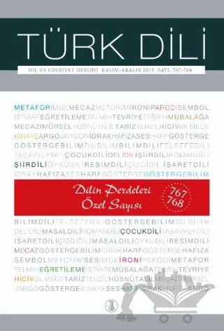 Türk Dili Dil Ve Edebiyat Dergisi Dilin Perdeleri Özel Sayısı – Kollektif – Türk Dil Kurumu Yayınları kitap kapağı