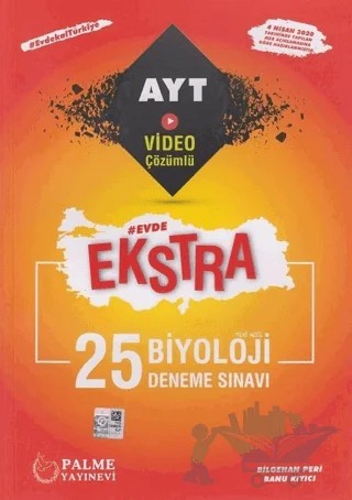 Palme YKS AYT Ekstra Biyoloji 25 Deneme Sınavı – Banu Kıyıcı, Bilgehan Peri – Palme Yayınları kitap kapağı