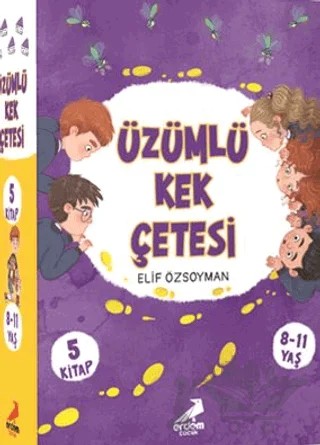 Üzümlü Kek Çetesi Seti (5 Kitap Takım) – Elif Özsoyman – Erdem Çocuk kitap kapağı
