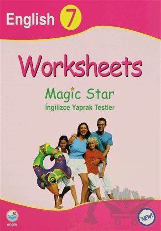Worksheets - Magic Star İngilizce Yaprak Testleri English 7 – Kolektif – Engin Yayınevi kitap kapağı
