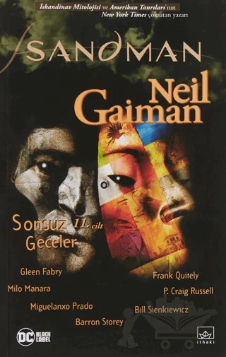 Sandman 11: Sonsuz Geceler – Neil Gaiman – İthaki Yayınları kitap kapağı