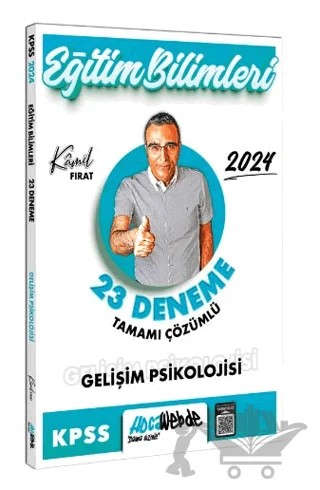 2024 KPSS Eğitim Bilimleri Gelişim Psikolojisi Tamamı Çözümlü 23 Deneme – Kamil Fırat – HocaWebde Yayınları kitap kapağı