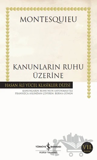 Kanunların Ruhu Üzerine – Montesquieu – İş Bankası Kültür Yayınları kitap kapağı
