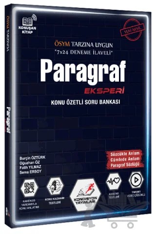Paragraf Eksperi Konu Anlatımlı Soru Bankası – Burçin Öztürk, Oğuzhan Öz, Fatih Yılmaz, Sema Ersoy – Kondisyon Yayınları kitap kapağı