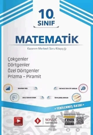 2024-2025 10. Sınıf Çokgenler Dörtgenler Özel Dörtgenler Prizma Piramit – Kolektif – Sonuç Yayınları kitap kapağı