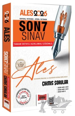 2026 ALES Sayısal-Sözel Yetenek Son 7 Sınav Çıkmış Sorular (23 Kasım 2025) – Kolektif – Yargı Yayınevi kitap kapağı