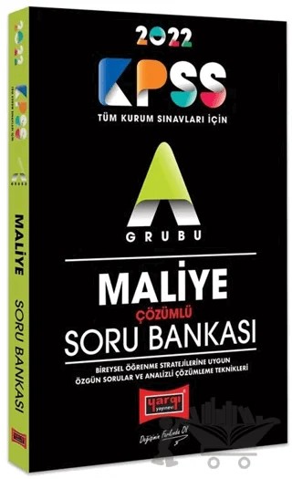 2022 KPSS A Grubu Maliye Çözümlü Soru Bankası – Kolektif – Yargı Yayınevi kitap kapağı