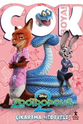 Zootropolis 2: Çok Boya! - Çıkartmalı Dev Boyama Kitabı – Kolektif – Doğan Çocuk kitap kapağı