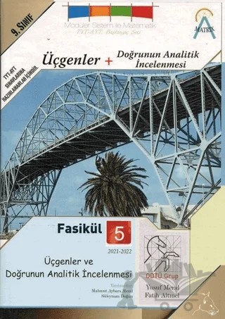 2021-2022 9. Sınıf Üçgenler ve Doğrunun Analitik İncelenmesi - Fasikül 5 – Fatih Altınel, Yusuf Meral – Matrix Akademi kitap kapağı