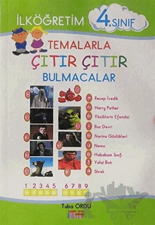 Temalarla Çıtır Çıtır Bulmacalar İlköğretim 4. Sınıf – Tuba Ordu – Somut Yayınları kitap kapağı