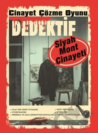 Cinayet Çözme Oyunu Dedektif - Siyah Mont Cinayeti – Kollektif – MT Dedektiflik kitap kapağı