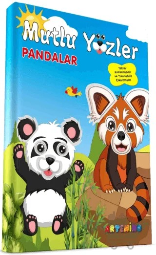 Mutlu Yüzler - Pandalar – Kolektif – Artenino Yayıncılık kitap kapağı