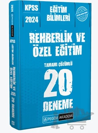 2024 KPSS Eğitim Bilimleri Rehberlik ve Özel Eğitim 20 Deneme – Kolektif – Pegem Akademi Yayıncılık kitap kapağı